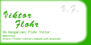 viktor flohr business card